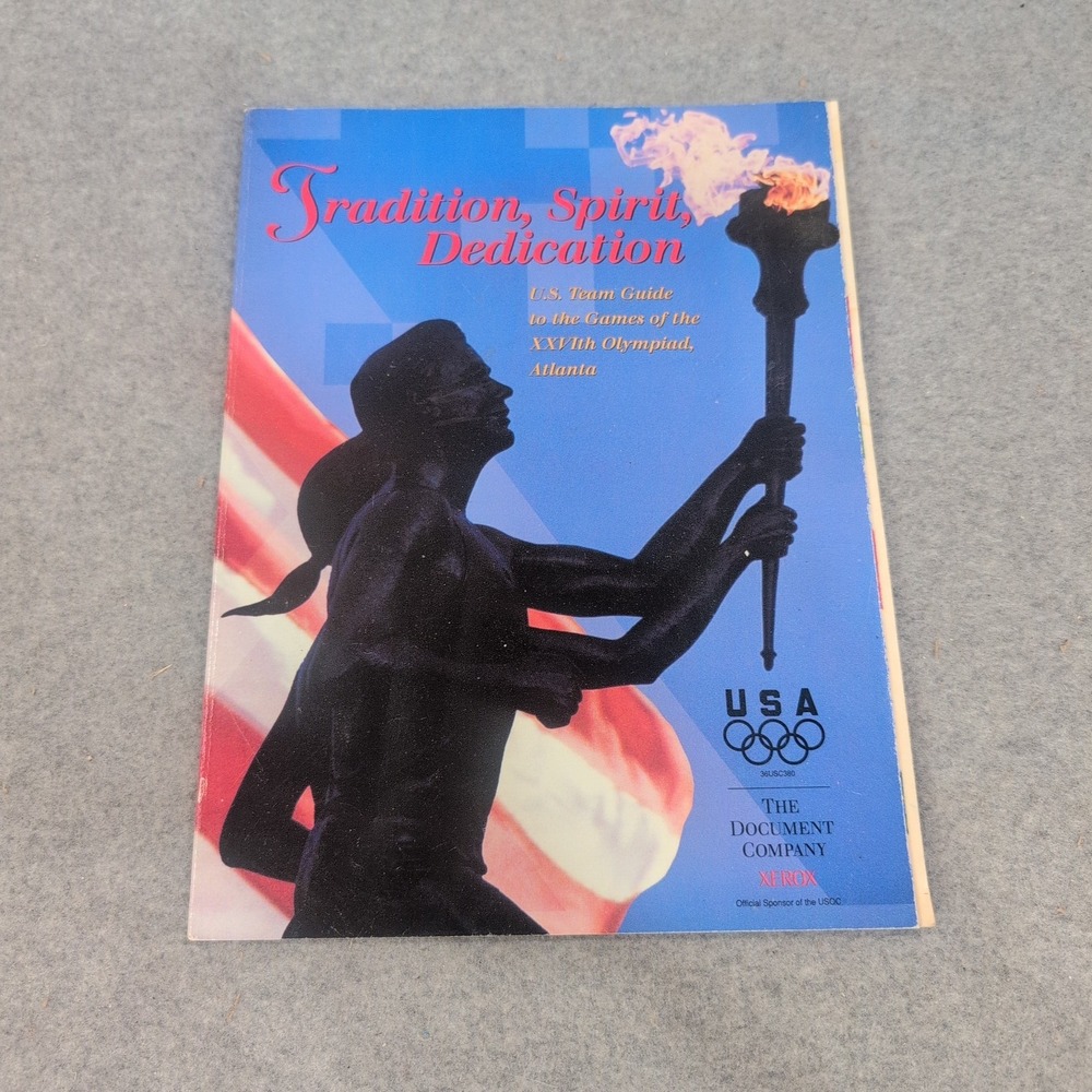 1996 Atlanta Summer Olympics US Team Guide Xerox Official Program XXVI Olympiad - Picture 1 of 2